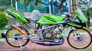 Modifikasi Motor Ninja RR Dan Ninja R Babylook Thailook || Versi Dj Sakit Dalam Bercinta