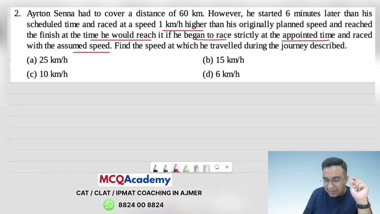 LoD2 questions Time Speed & Distance Part 1