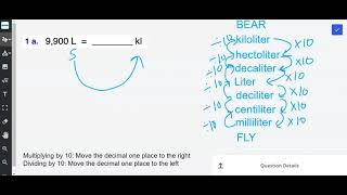 Example 1 Converting Liter to kiloliters