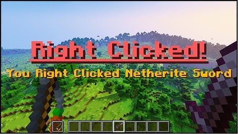 Minecraft - Detectie van rechtsklikken voor elk item