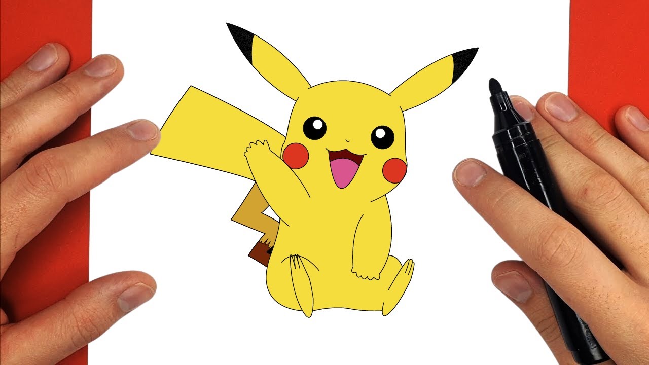 Como desenhar Pokemon Pikachu é uma lição detalhada passo a passo.