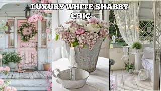 🤍New🕊 THE POWER OF WHITE: Crafting the Allure of Shabby Chic White Luxury Interiors Home Decors