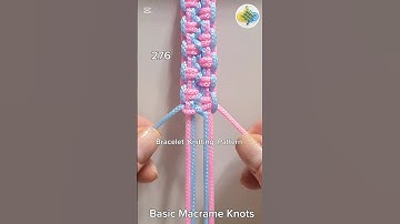 #276 Bracelet Knitting Tutorial, Macrame #shorts #macrametutorial #tricks #howto #craftideas