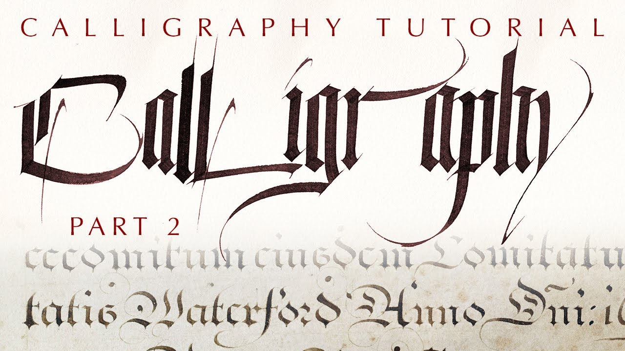 How to Learn Calligraphy (or Fancy Writing) – Mustard Seed Training