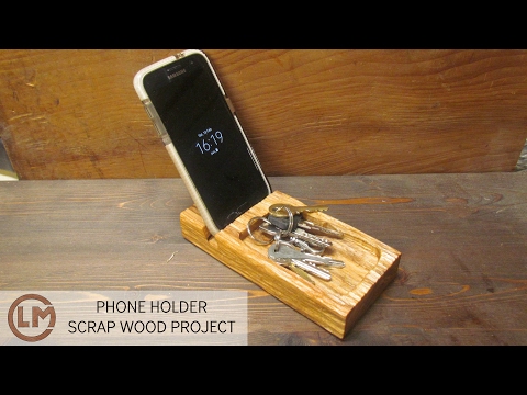 How To Make a Wooden smartphone Holder from Scrapwood – Upcycle – DIY