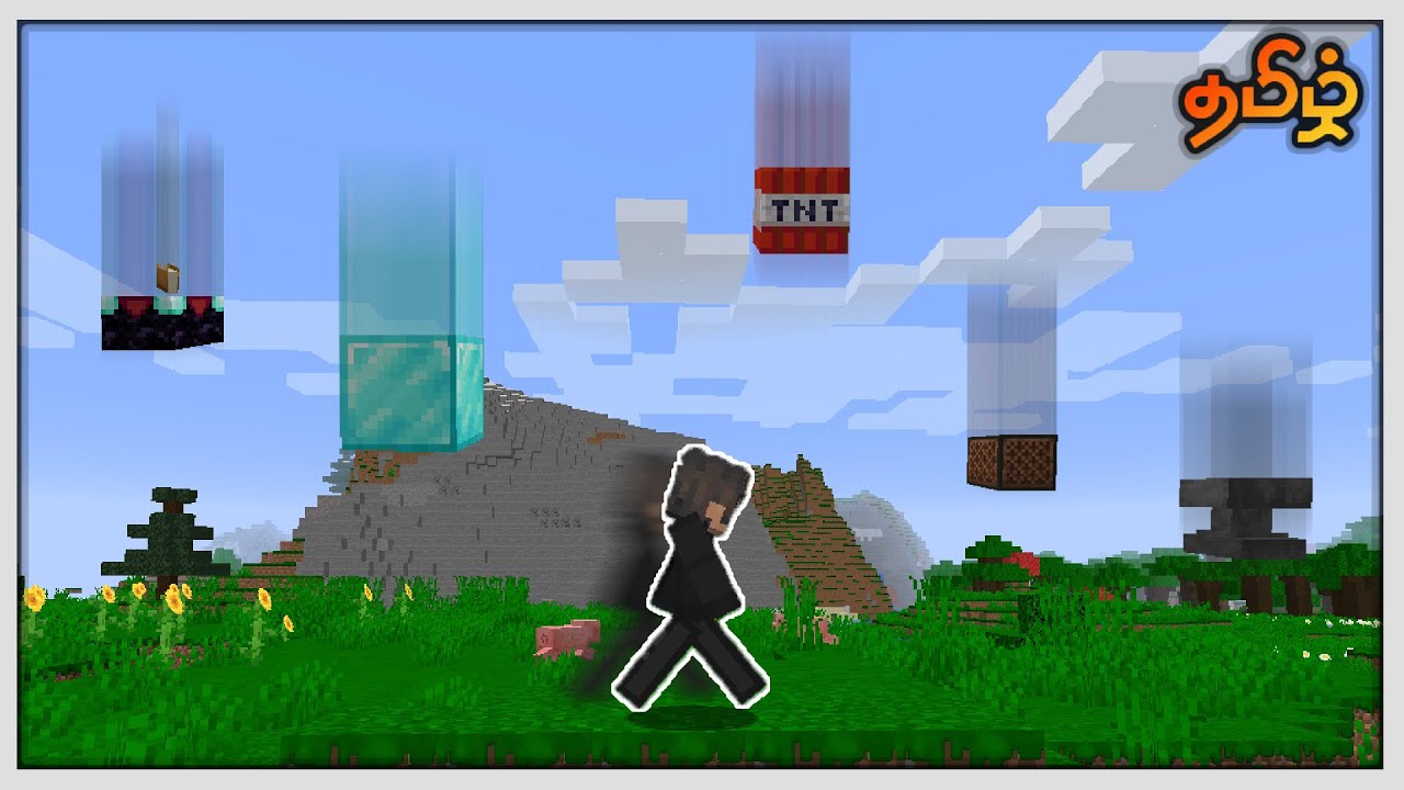 Minecraft But It Rains Blocks | Periya Pugai