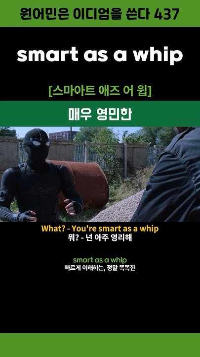 smart as a whip #영어이디엄 #shorts - YouTube - What Does Smart As A Whip Mean