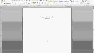 NHD Paper Work  How to create a Title Page