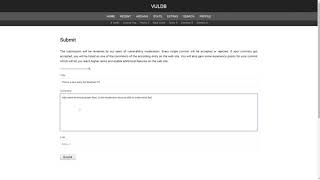 VulDB Video Tutorial - Episode 06: Submitting new Entries
