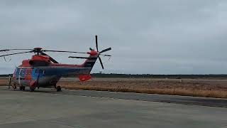 Hercules C-130 despegando desde el Aeropuerto Carlos Ibáñez del Campo rumbo a Tierra del Fuego