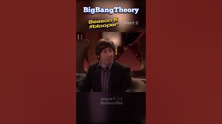 Big Bang ❤️ Season 5 😆 Gag Reel #blooper Part 02