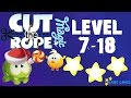Cut the Rope Magic - Snow Hill Level 7-18 (3 stars)