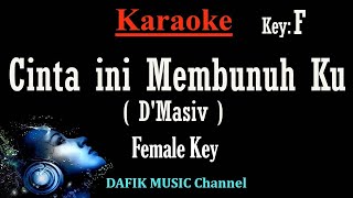 Cinta Ini membunuhku (Karaoke) D'Masiv Nada wanita/ Cewek/ Female key F