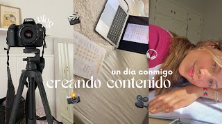 un día conmigo creando contenido