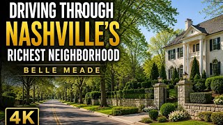 Drive through Belle Meade, Nashville TN | Rich Neighborhood | USA