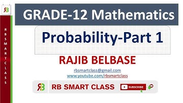 Probability (Part 1) II Grade 12 II RB Smart Class