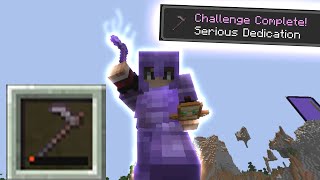 Using a Netherite Hoe Until It Breaks Minecraft Hardcore 20