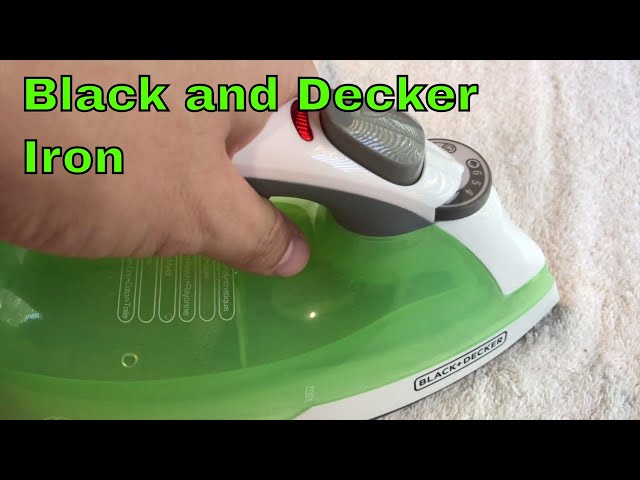 BLACK+DECKER Easy Steam Anti-Drip Compact Steam Iron, Green, IR02V