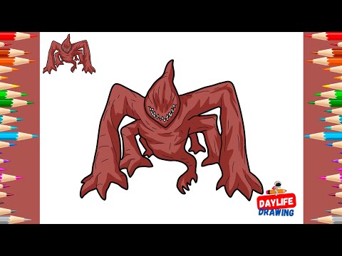 How to Draw Mind Flayer from Stranger Things
