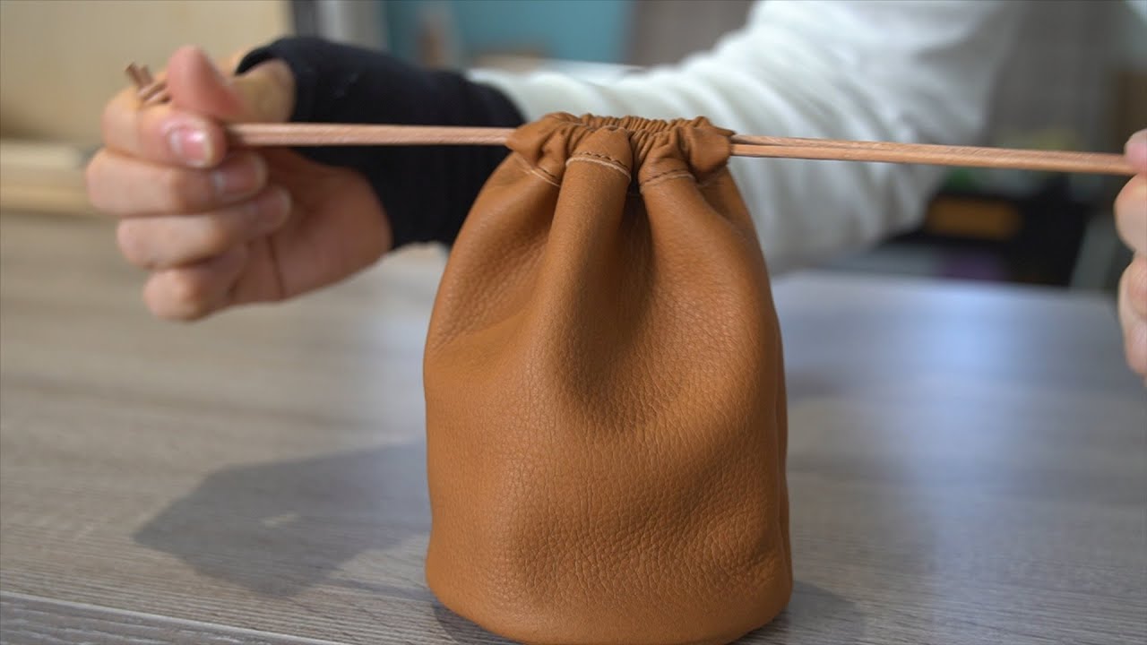 【革巾着/LAETHER KINTYAKU】