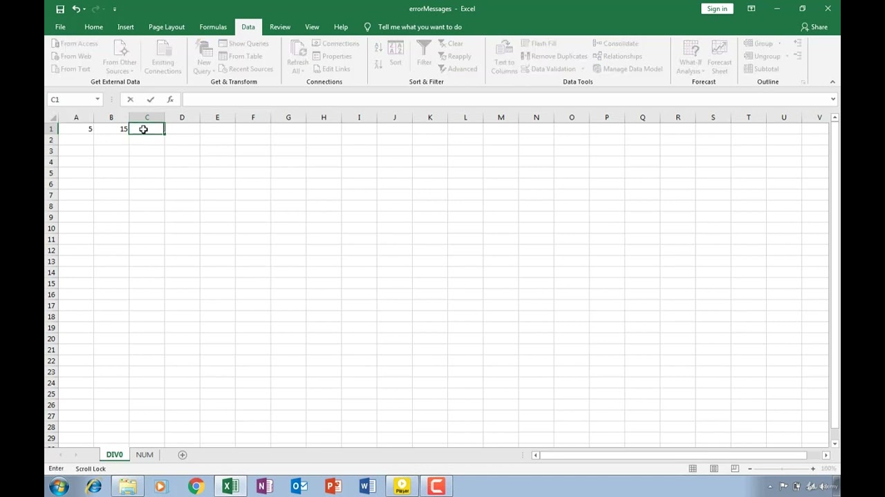 Using the IF Function to hide Error Messages