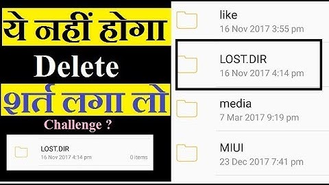 What is LOST.DIR folder in Android phone ?