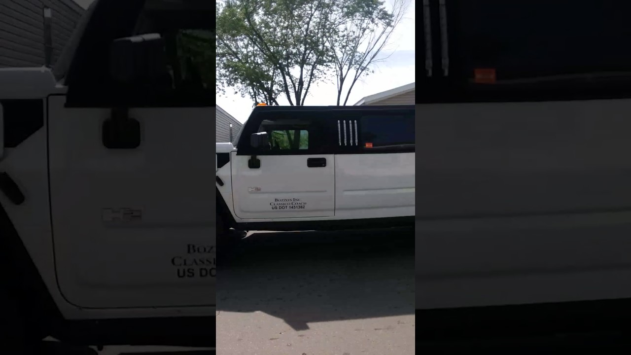 There was a hummer limo where I live