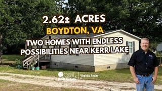 2 Homes on 2.62 Acres Near Kerr Lake, VA – Live, Rent, or Retreat!