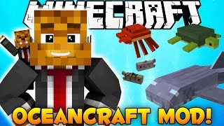Minecraft Epic Oceancraft Mod  Sharks New Pets More Armor  Mod Showcase