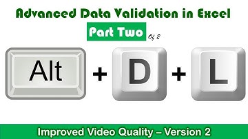 Data Validation - Dependent Drop Lists - Part 2 of 2