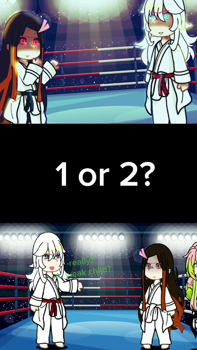 | black belt trend | 1 or 2? | by @~Toshi-san~| nezuko vs daki/ume | #kny #gacha #demonslayer