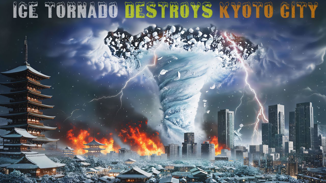 JAPAN'S FROZEN APOCALYPSE: 25 Minutes of Giant Ice Tornadoes Shredding Ancient Kyoto (AI 4K Film)