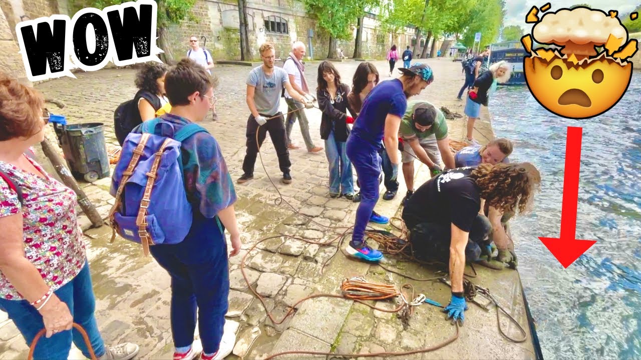 ¡Increíble Pesca Magnética en París: Vecinos al Rescate!