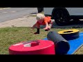 At Home Obstacle Course! Tough Fam Sibling Competition!