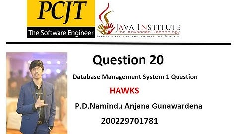 Data Base Task 20|Use SQL Functions | 1st Year | Java Institute | Namindu Anjana