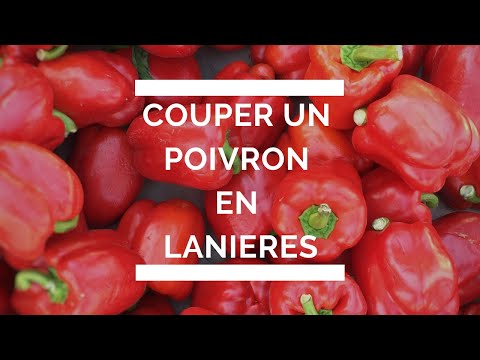 Vidéo: Comment Couper Le Poivron En Lanières