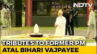 President Pm Modi Pay Tribute To Vajpayee On His 1st Death Anniversary