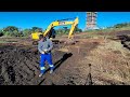 dica de como iniciar o corte de rampa#escavadeira #construction #excavator #truck