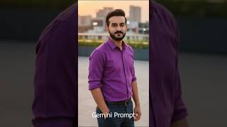 The Exact Prompt I Used To Create This Realistic Purple Shirt Rooftop Shot