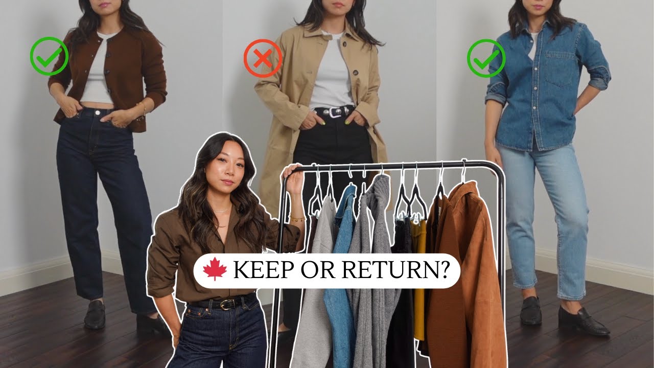 Autumn Wishlist Try-On: What I Kept & Returned | Sezane, Navygrey, Everlane, WNU, Ruti