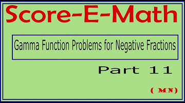 Beta and Gamma Functions Problems  (Part 11 )|| Gamma Function For Negative Fractions||