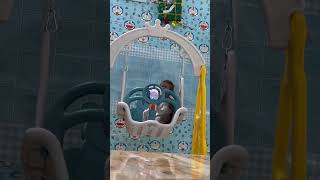 monkey Asher sitting on the swing so cute#shorts