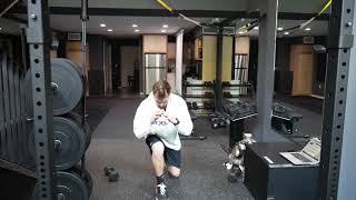 How to perform: Clock lunges