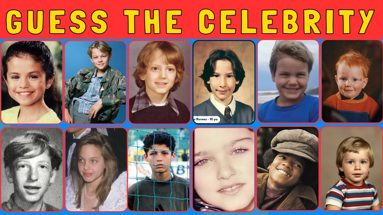 Guess the Celebrity by Childhood Photo | Can You Identify Them? #GuessTheChildPhoto