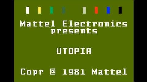 Utopia (Intellivision) - Playthrough (No Commentary)