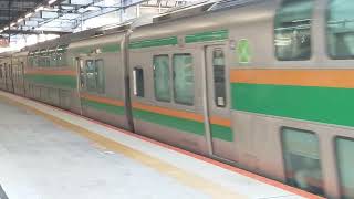 E233系3000番台+E231系1000番台横コツE-02編成+横コツS-33編成(機器更新)川崎駅発車