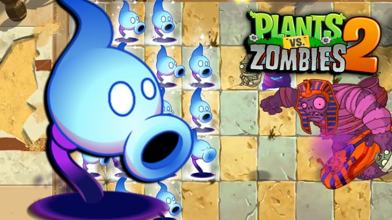 JUGANDO SOLO CON LANZAGUISANTES SOMBRIO - Plants vs Zombies 2 - YouTube
