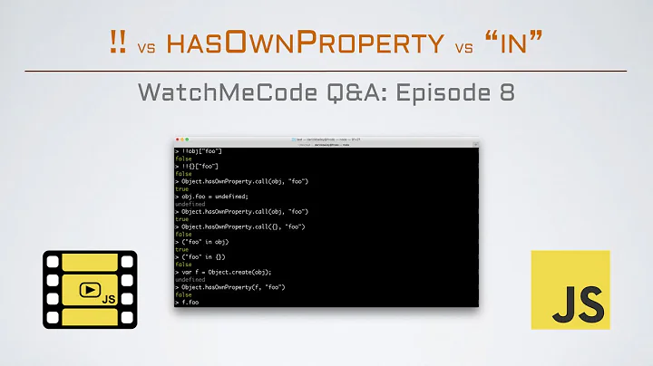 JavaScript: !! vs hasOwnProperty vs "in" ???