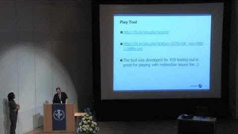 OWASP AppSec 2010:  Cross-Site Location Jacking (XSLJ) (not really) 3/3