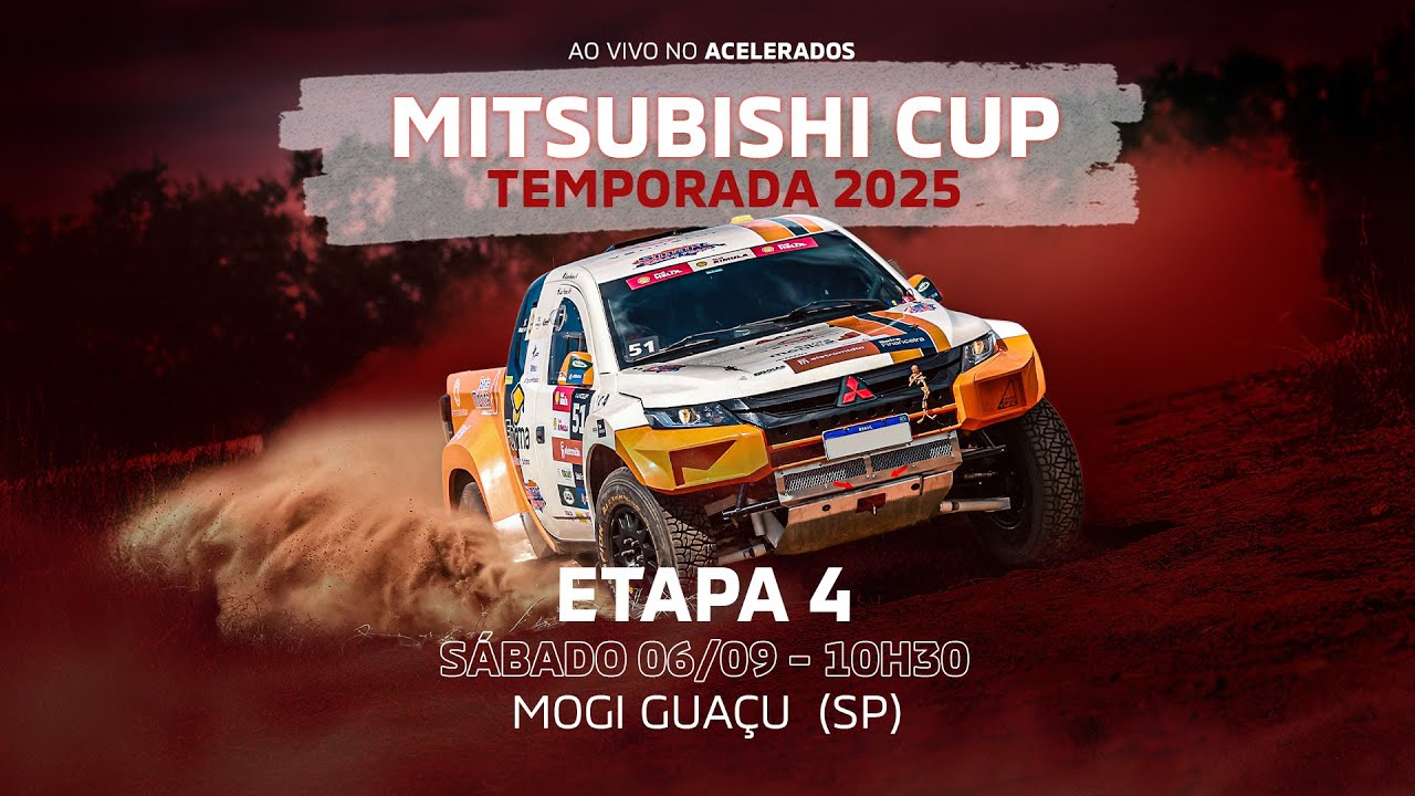 MITSUBISHI CUP 2025 AO VIVO - Etapa 4 - Mogi Guaçu (SP) - Sábado (06/09)